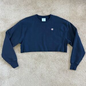 Champion Navy Crop Top